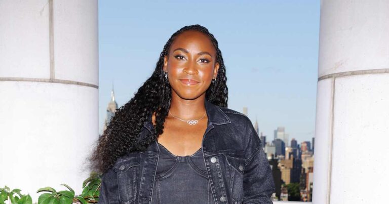 Coco Gauff Slays in a Denim Outfit at American Eagle Event