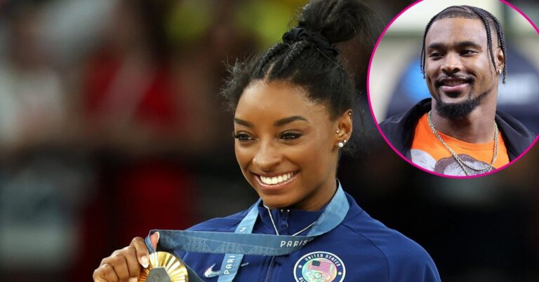 Simone Biles Defends Letting Husband Jonathan Owens Wear Her Gold Medal Leave Us Alone 583