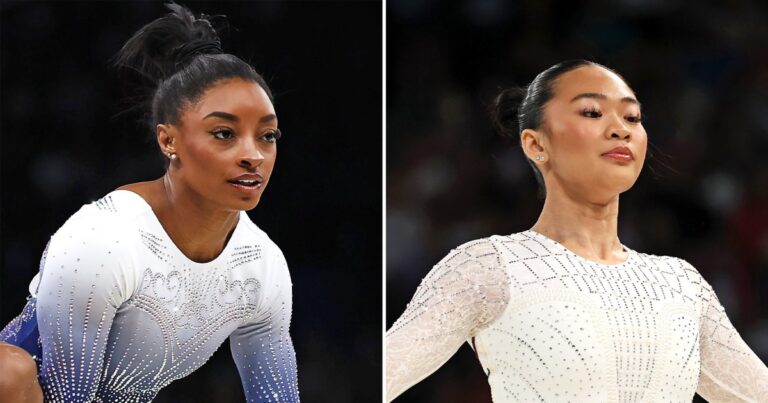 Simone Biles and Suni Lee Fall Off Balance Beam During 2024 Olympics Finals 1