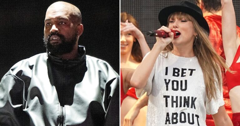 did taylor swift respond to kanye west rapping about her and travis kelce split 2024