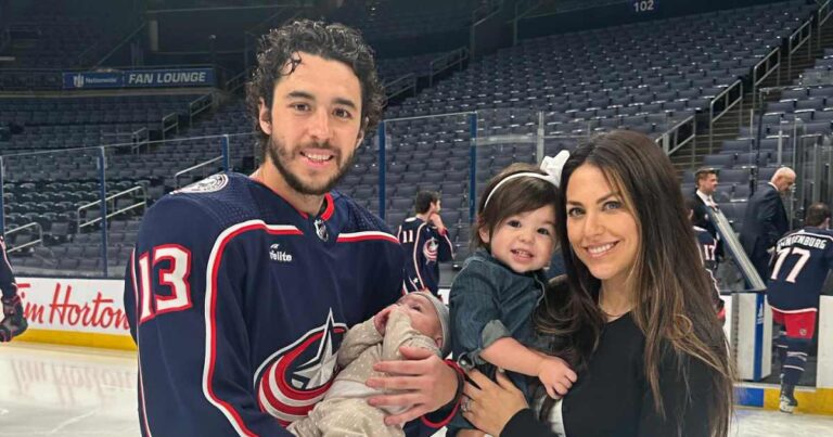 Johnny Gaudreau Daughter Noa Shows Off Hockey Skills in Cute Video With Johnny Sister Katie 02