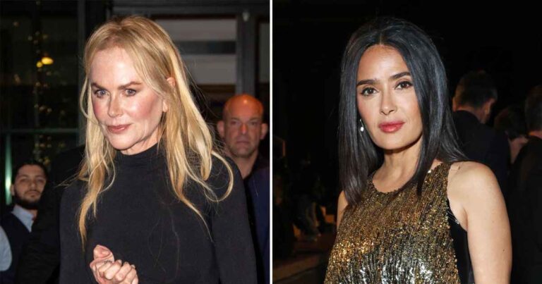 Nicole Kidman Salma Hayek Are Close Friends With No Beef After Fashion Week Moment