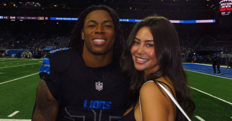 Detroit Lions RB Jahmyr Gibbs and Girlfriend Nicoles Relationship Timeline 04 2025