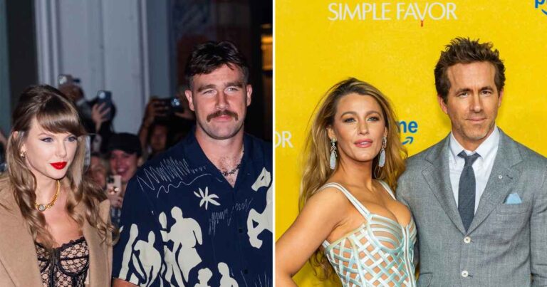 Taylor Swift Travis Kelce Blake Lively and Ryan Reynolds Friendship Timeline Through the Years