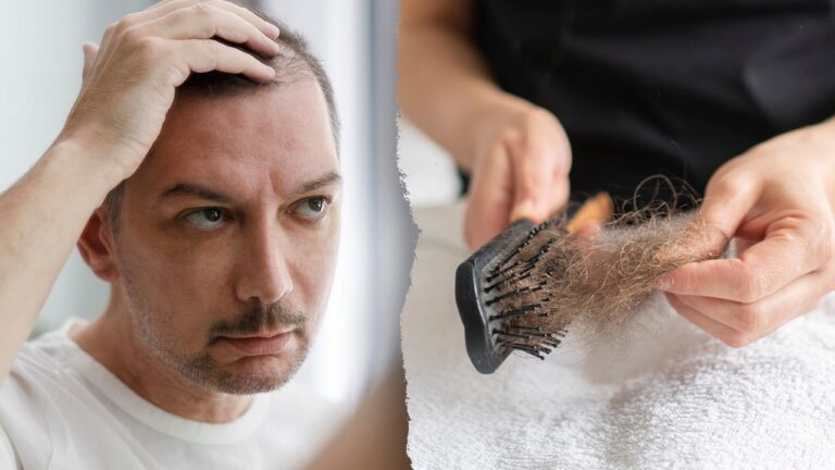 hair loss split