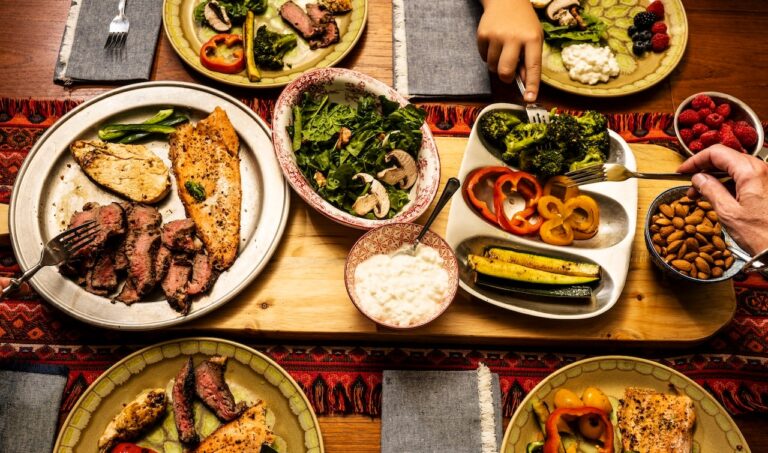 keto dinner table