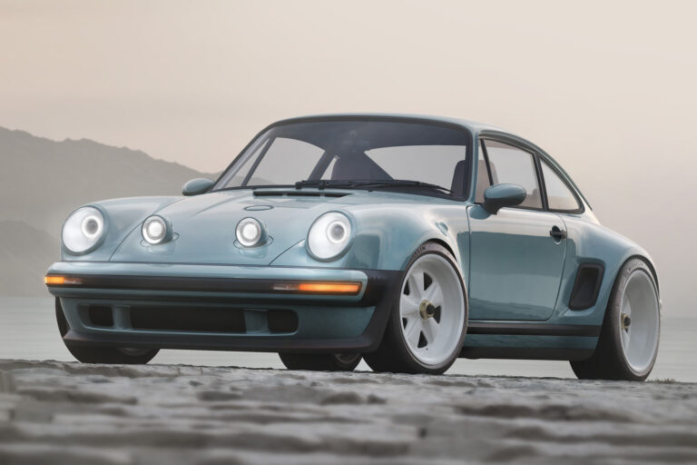 porsche 911 carrera coupe by singer touring front